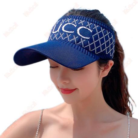 polyester girl summer visor hat